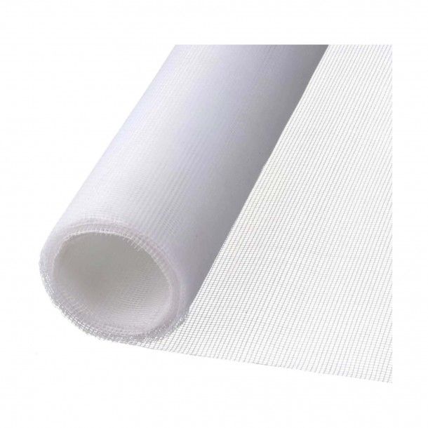 Rede Mosquiteira 18x14mm 100cm Fibra Vidro Branco 25M