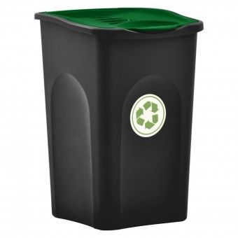 Ecoponto Reciclagem Com Tampa Verde - 50L