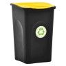 Ecoponto Reciclagem Com Tampa Amarela - 50L