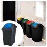 Ecoponto Reciclagem Com Tampa Azul - 30L