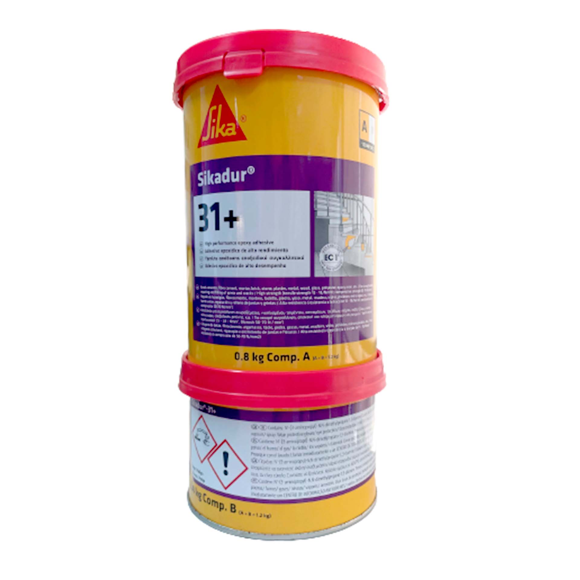 Resina Colagem Epóxi A+B 31 Cinza 1,2Kg SikaDur