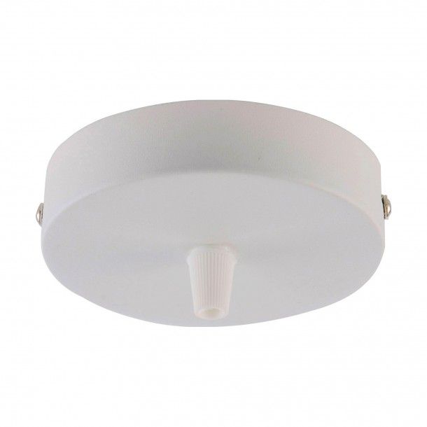 Floro Metlico para Candeeiro Suspenso 100x25mm Branco