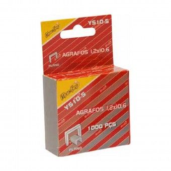 Agrafos 1,2x10,6x6mm Para Agrafador Manual - 1000 Uni Macfer