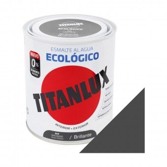 Esmalte Ecolgico Base gua Brilhante Titanlux Cinza Mdio 750ml