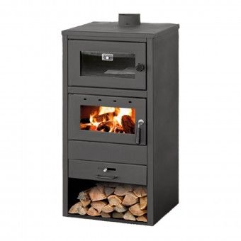 Salamandra a Lenha com Forno 10,6KW Alabama Delba Ecodesign