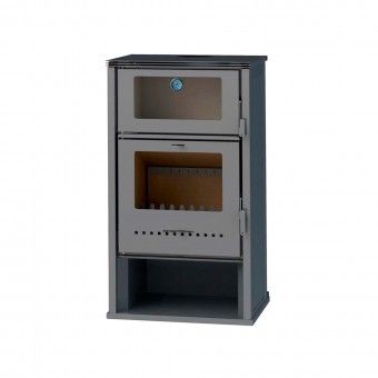 Salamandra a Lenha 8,3KW com Forno Olivina Alpis