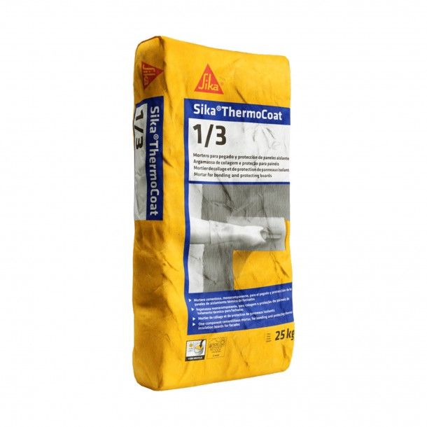 Argamassa Colagem e Barramento Etics Sika Thermocoat 1/3 Cinza - 25kg