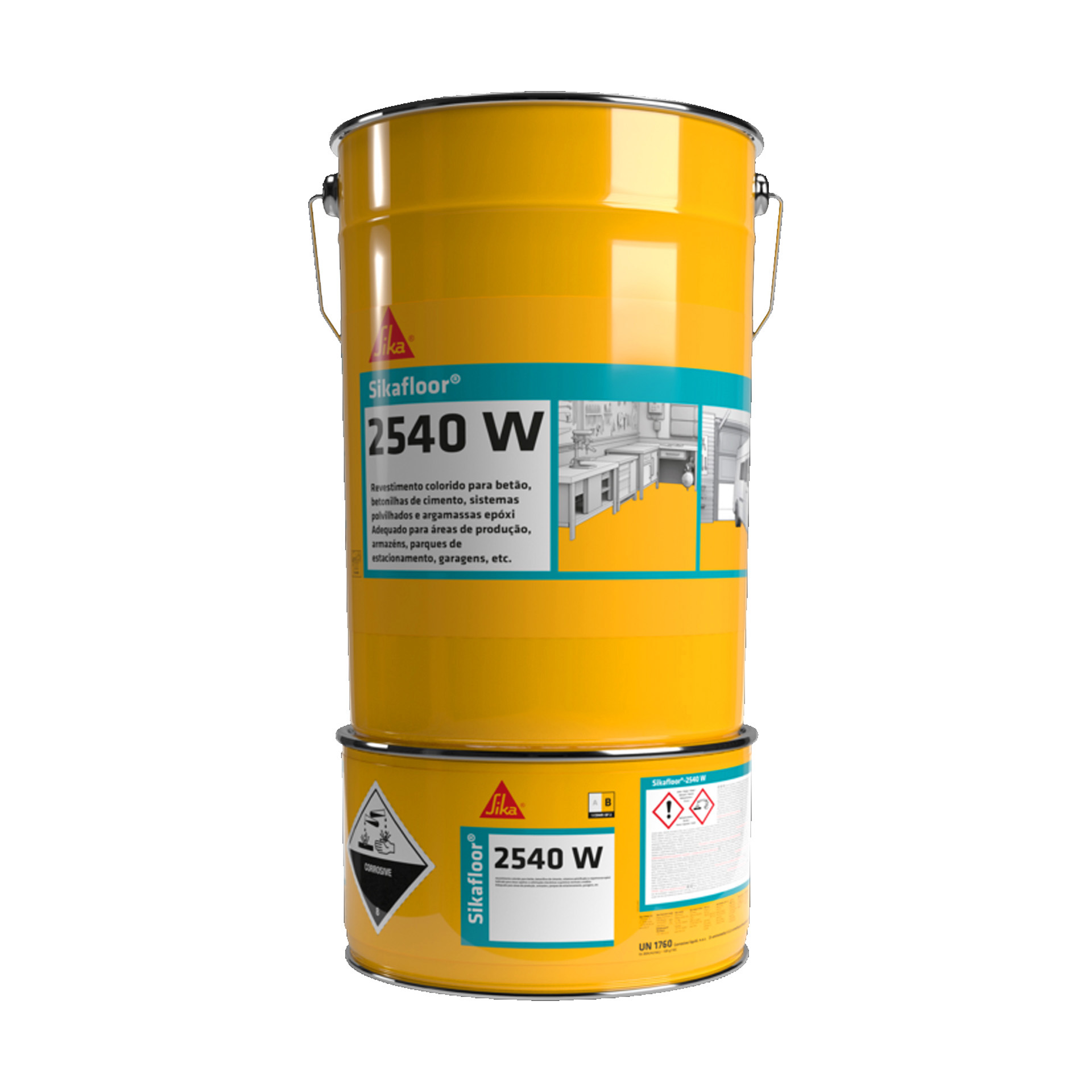 Tinta Epóxi Base Aquosa A+B SikaFloor 2540 W