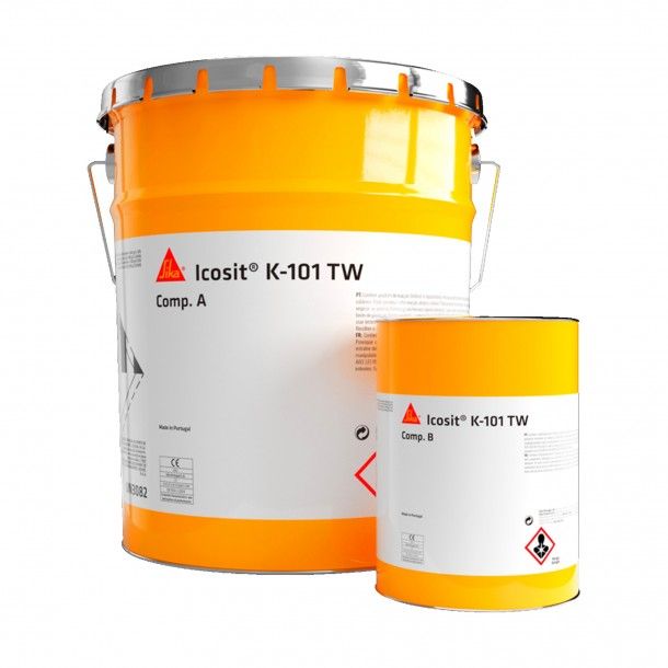 Tinta Epxi A+B Icosit K 101 TW Sika 5kg