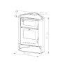 Salamandra de Canto a Lenha 8,3KW com Forno Sigma Alpis