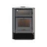 Salamandra de Canto a Lenha 8,3KW com Forno Sigma Alpis