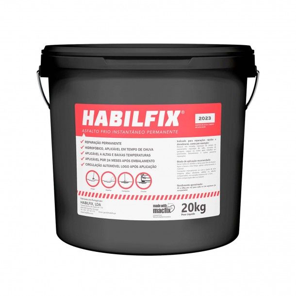 Asfalto a Frio Balde 20Kg Habilfix