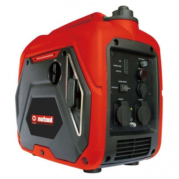 Gerador Inverter 2000W 4 Tempos 79,8cc Tomadas 2x230V 1x12V 2xUSB Nutool