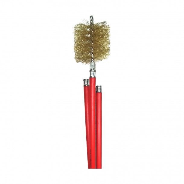Escova Limpa Chaminé Pellets em Aço 4,20M Ø 100mm Escova Limpa Chaminé Pellets em Aço 4,20M Ø 100mm