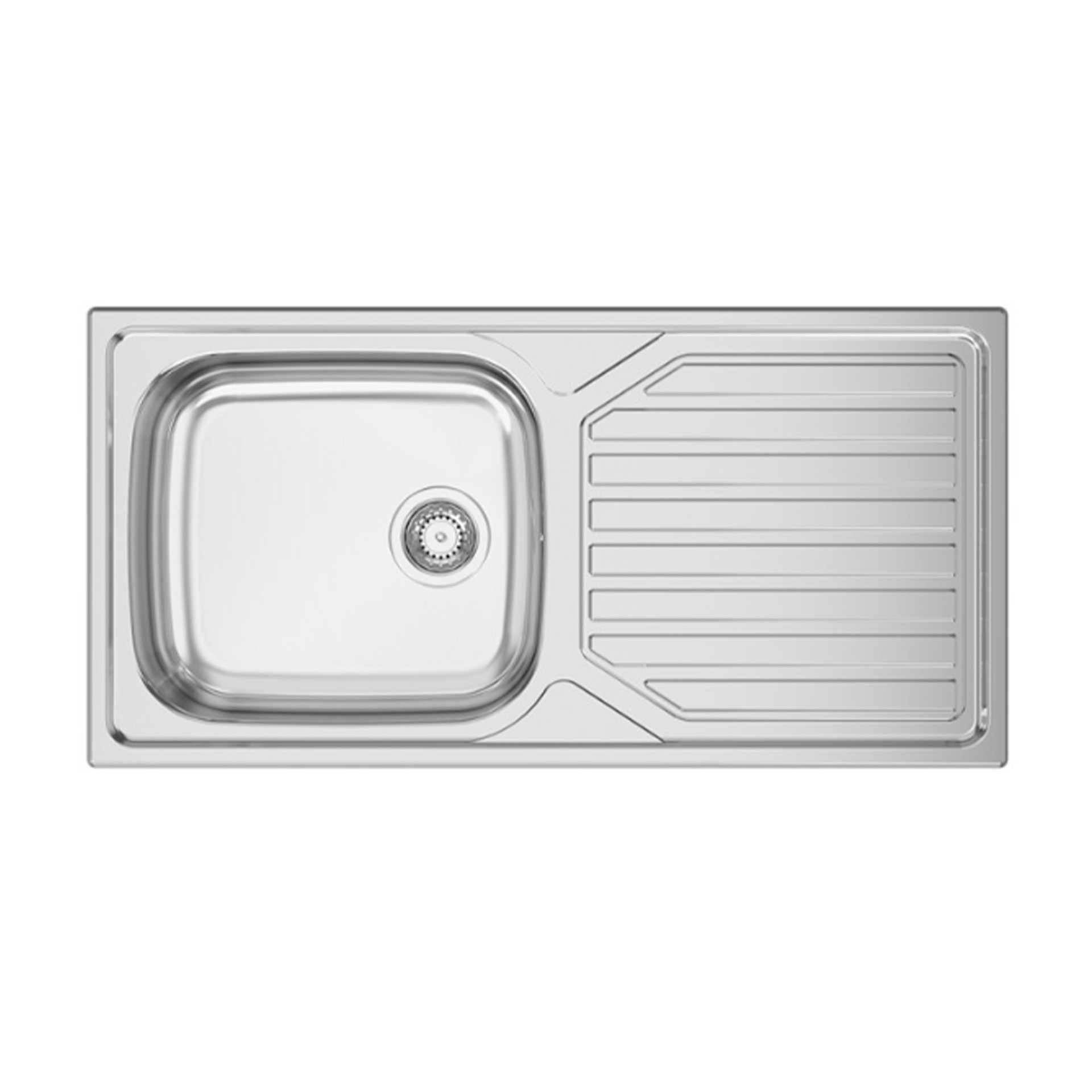 Lava-Louça Reversível 1 Cuba Okio Line 104 1000x500x160mm Inox Rodi