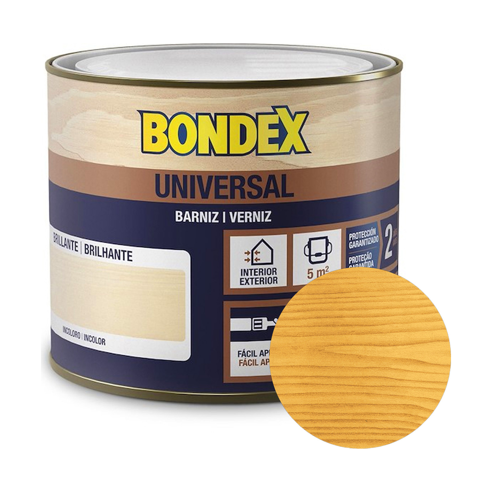 Bondex Universal Verniz para Madeira Sintético Brilhante 375ml
