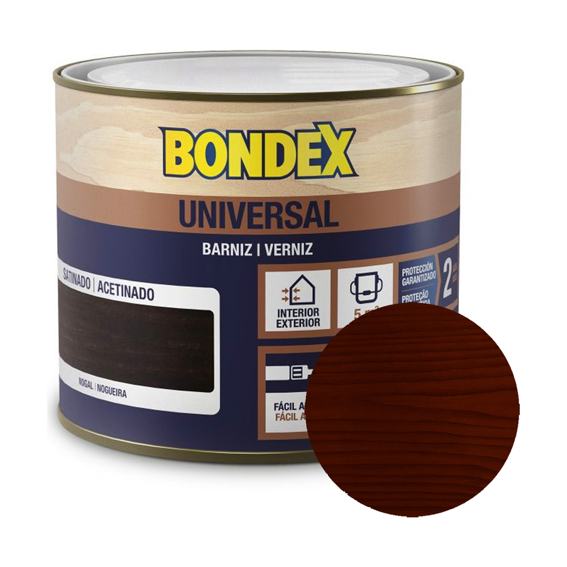 Bondex Universal Verniz para Madeira Sintético Acetinado 375ml
