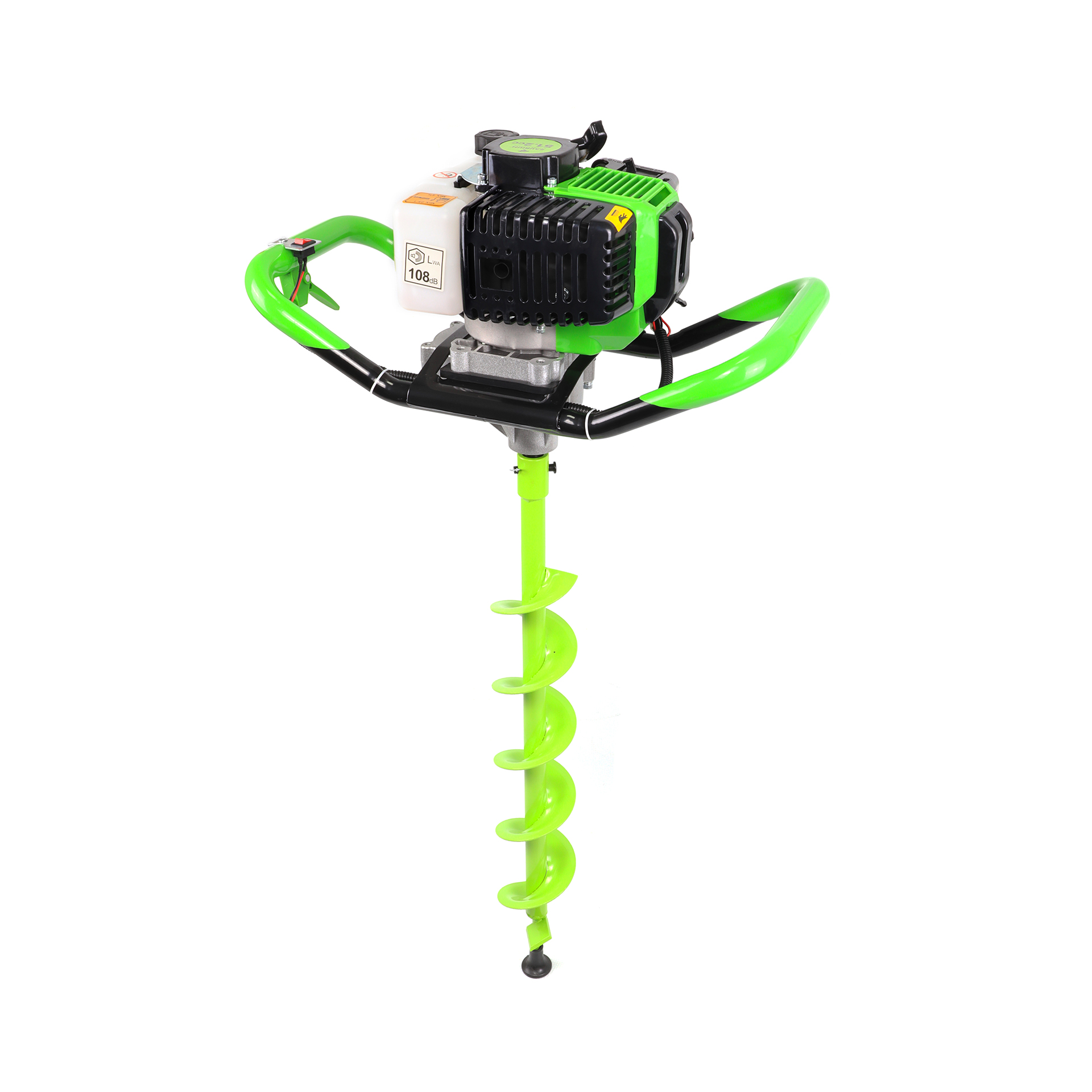 Abre Buracos 2T a Gasolina com 3 Brocas 51.2CC Verde Saurium