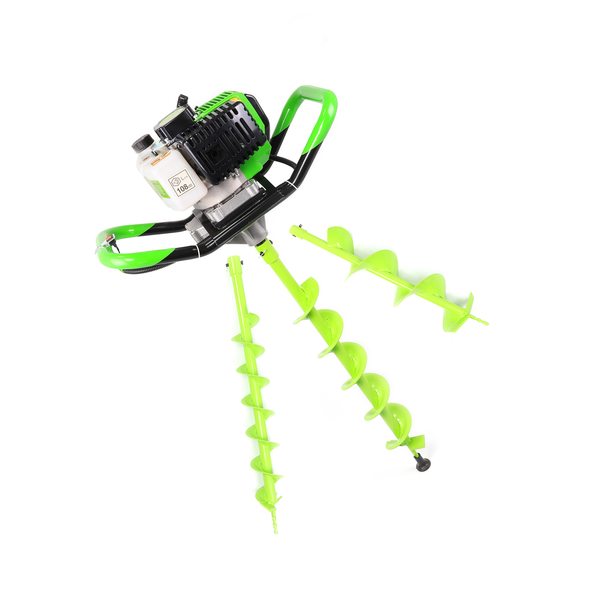 Abre Buracos 2T a Gasolina com 3 Brocas 51.2CC Verde Saurium