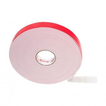 Fita Dupla Face 19mm 10M Espuma Branca