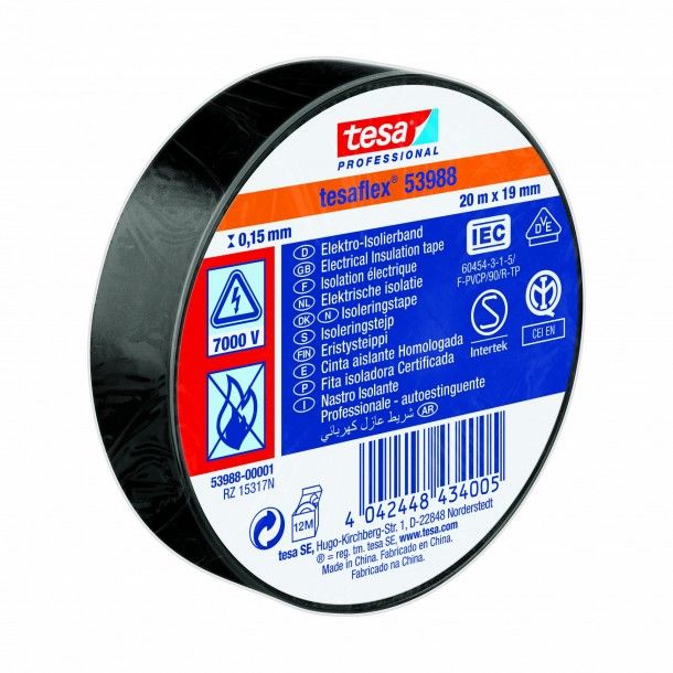 Fita Isoladora de Eletricista 19mm 20M Tesaflex Tesa 53988