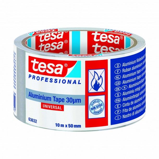 Fita Adesiva Alumnio 50mm 10M 30my Tesa