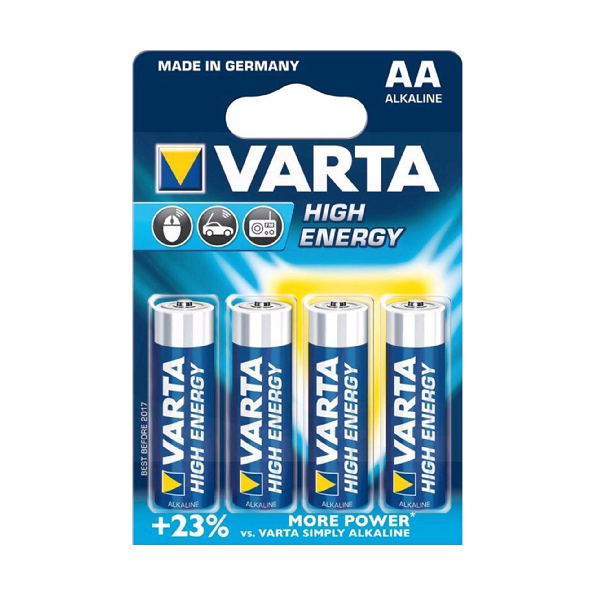 Pilhas AA Alcalinas Varta 4 Uni