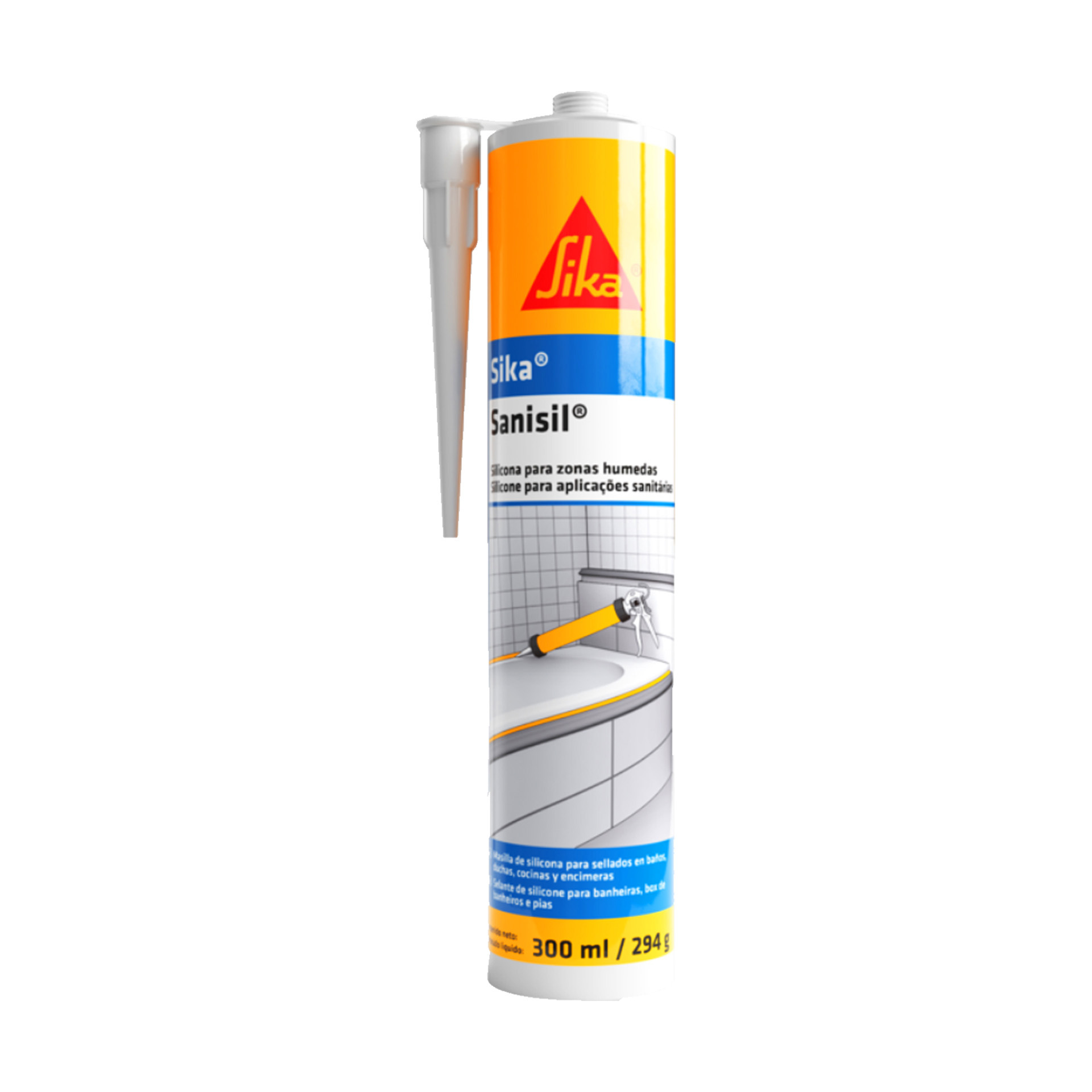 Silicone Sanitário Acético Sanisil 300ml Sika