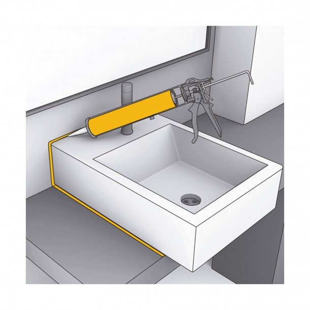 Silicone Sanitário Acético Sanisil 300ml Sika Silicone Sanitário Acético Sanisil 300ml Sika