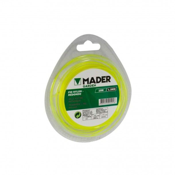 Fio Nylon Redondo Amarelo 1,3mmx15m Mader