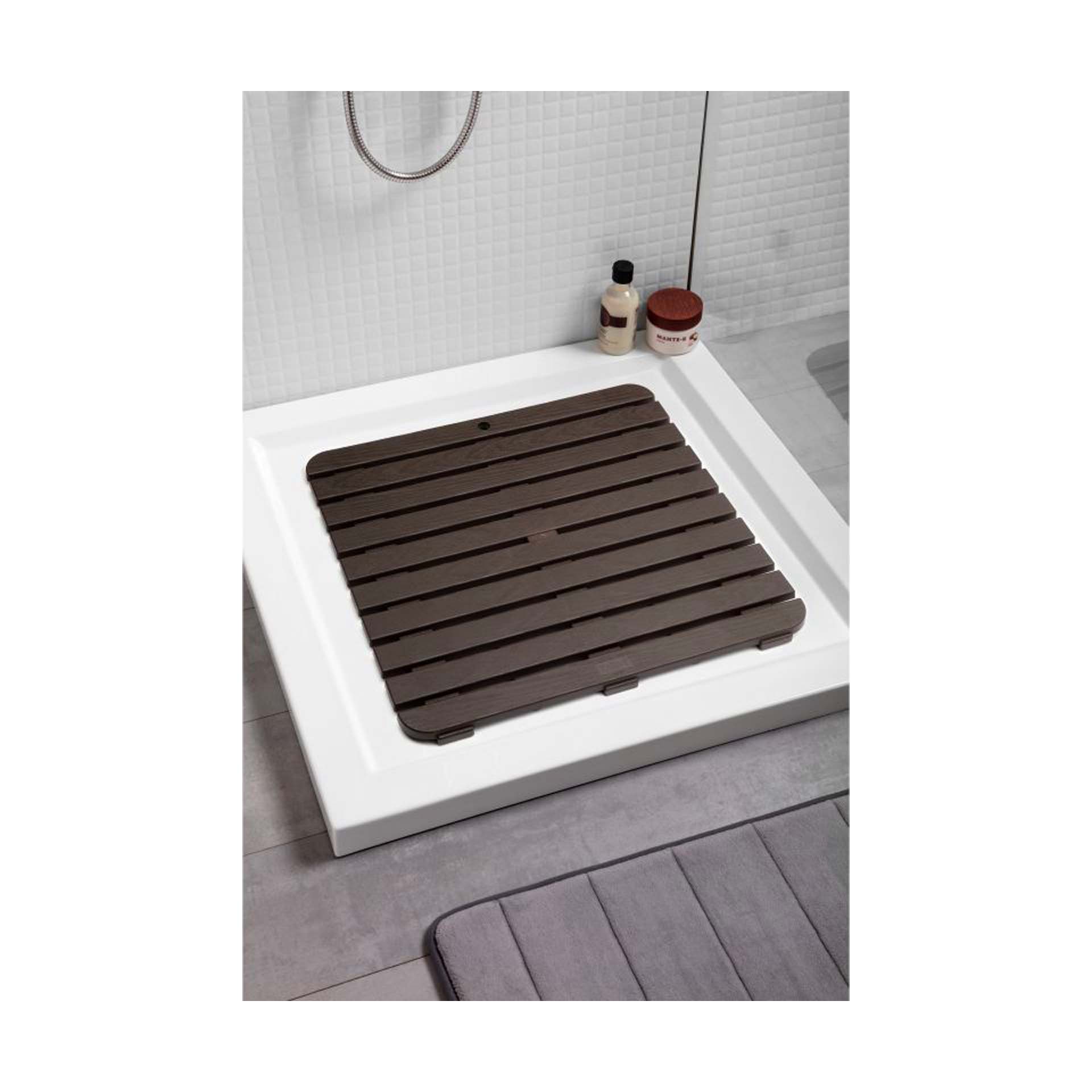 Estrado para Duche Castanho 55x55cm Tatay