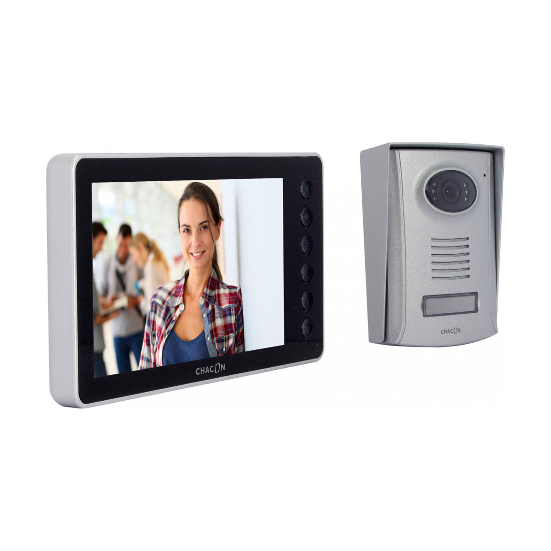 Videoporteiro Ecrã 7" a Cores de 2 Fios - Chacon