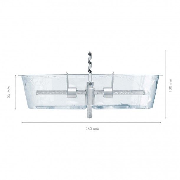 Cortador Circular Ajustvel 50-180mm HEX-8 WK602130 Werku