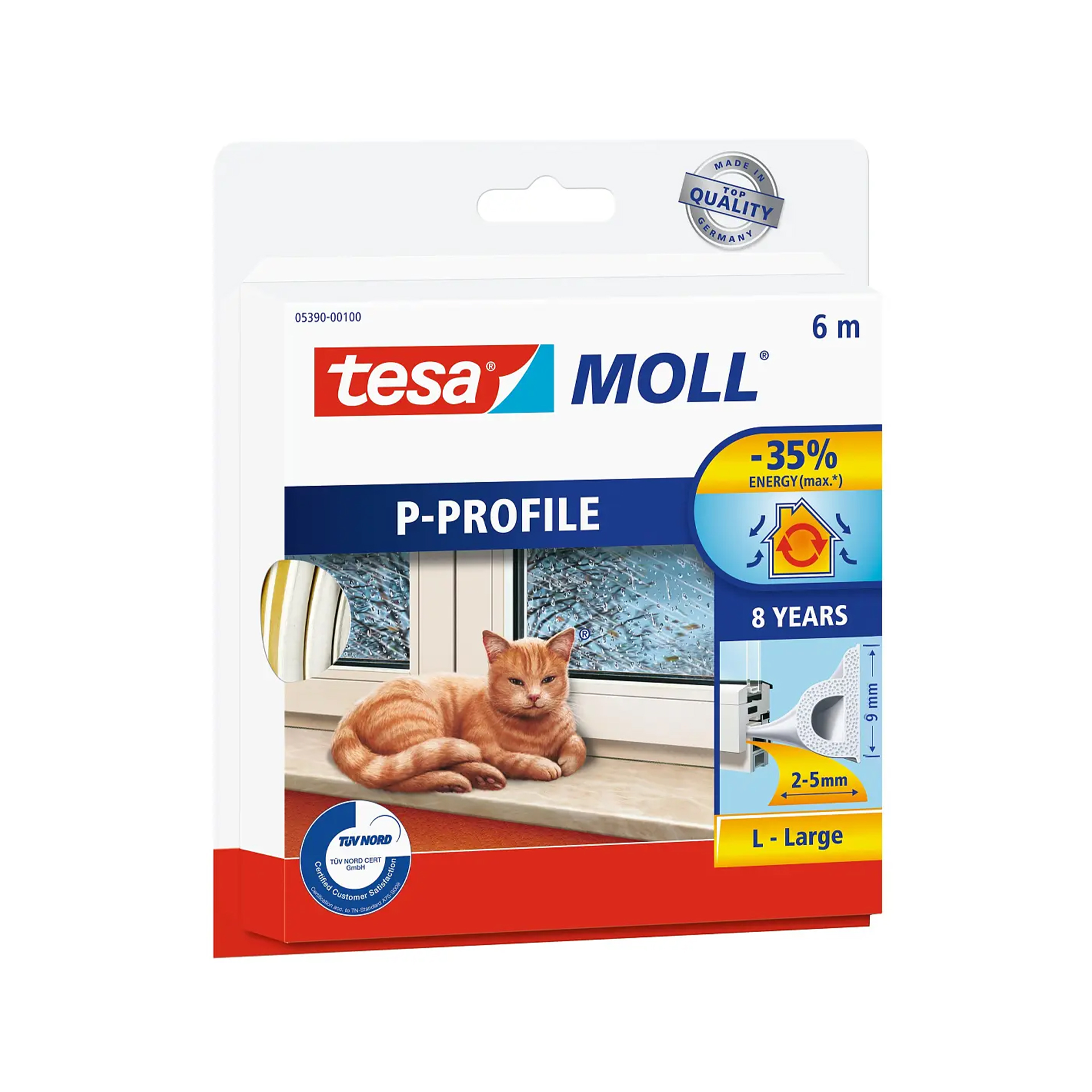 Fita de Calafetagem Tesa Moll Perfil P 6M