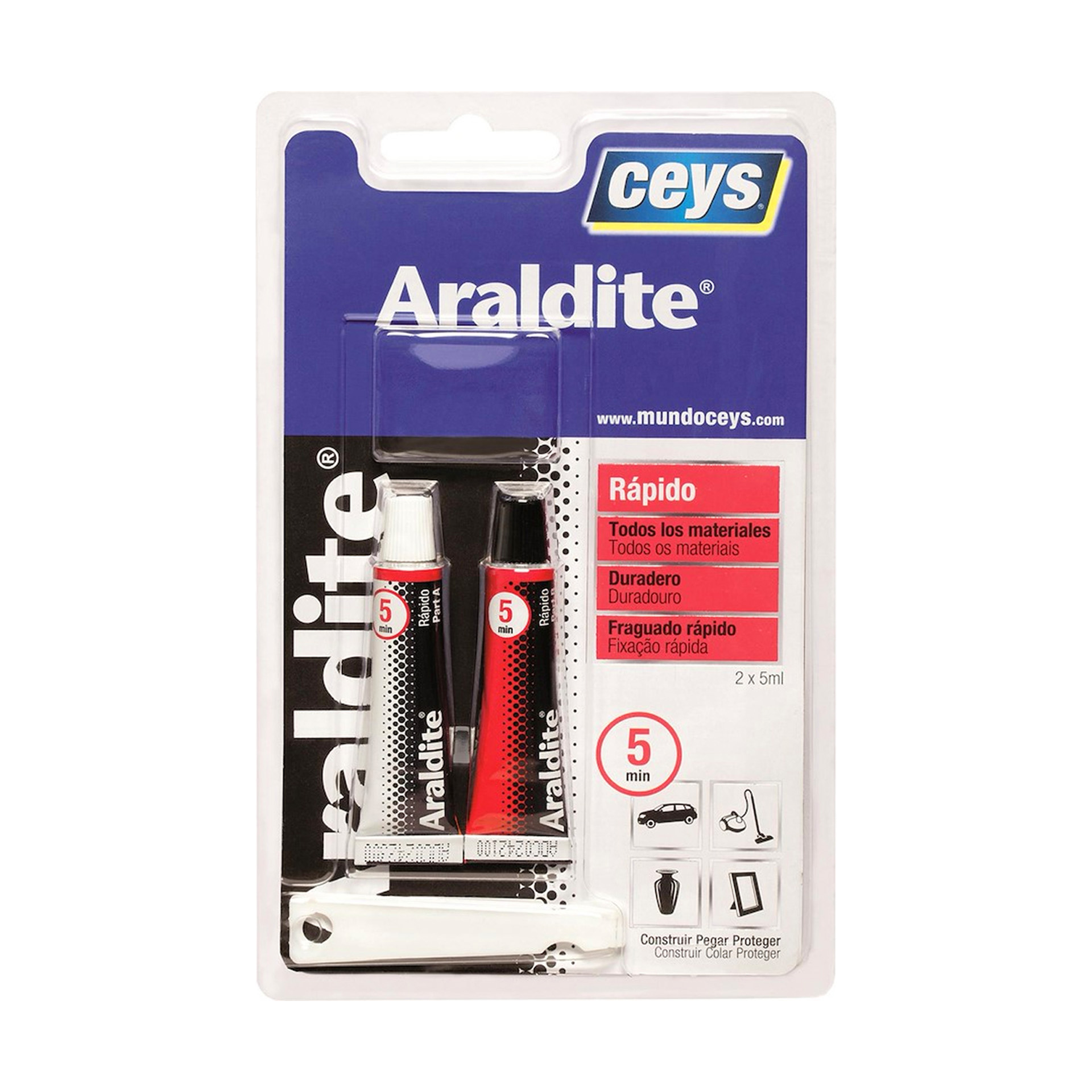 Cola Epóxi Araldite Rápida 2x5ml