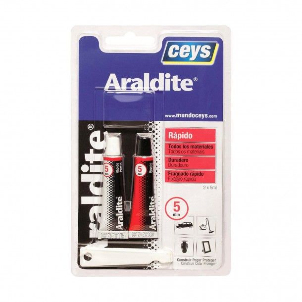 Cola Epóxi Araldite Rápida 2x5ml Cola Epóxi Araldite Rápida 2x5ml