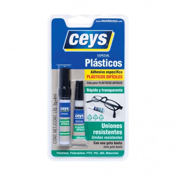 Cola Especial Plsticos Ceys 3g+4ml