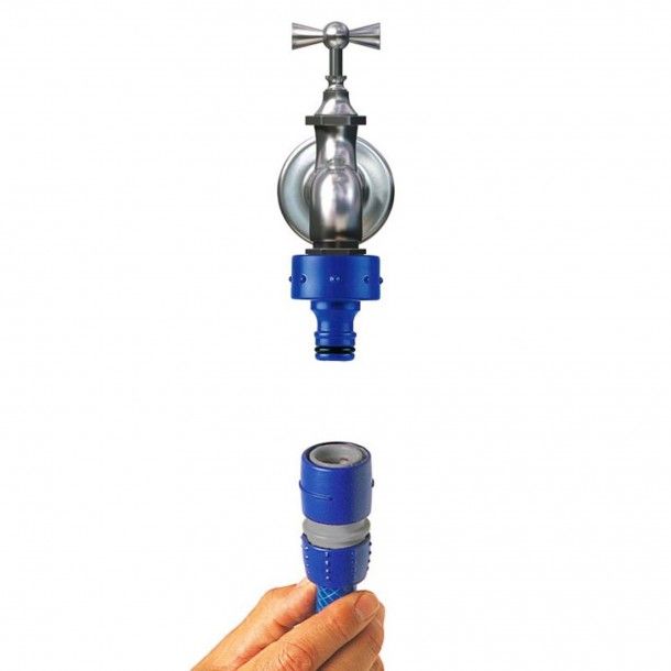 Junção Mangueira Rápida Granel Plástico Azul 12-16mm Tatay Junção Mangueira Rápida Granel Plástico Azul 12-16mm Tatay
