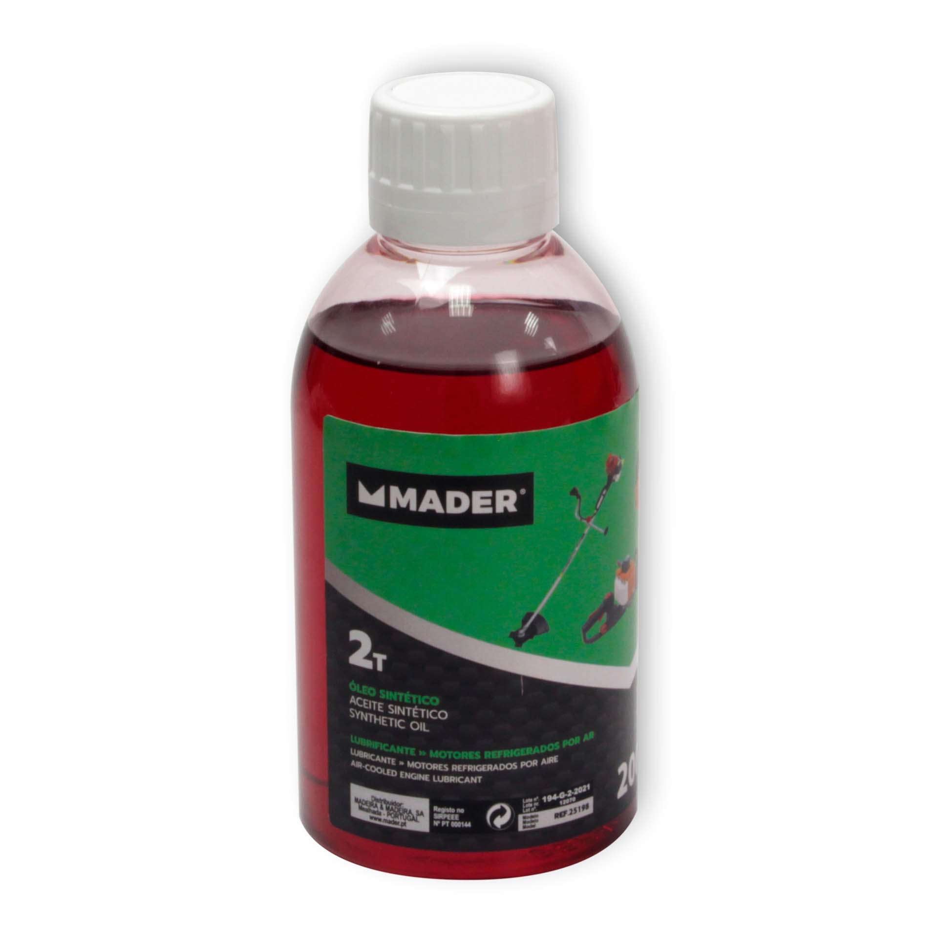 Óleo Sintético 2T 200ml Mader