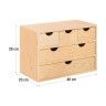 Bloco de 6 Gavetas 400x280x200mm Madeira Astigarraga Bloco de 6 Gavetas 400x280x200mm Madeira Astigarraga