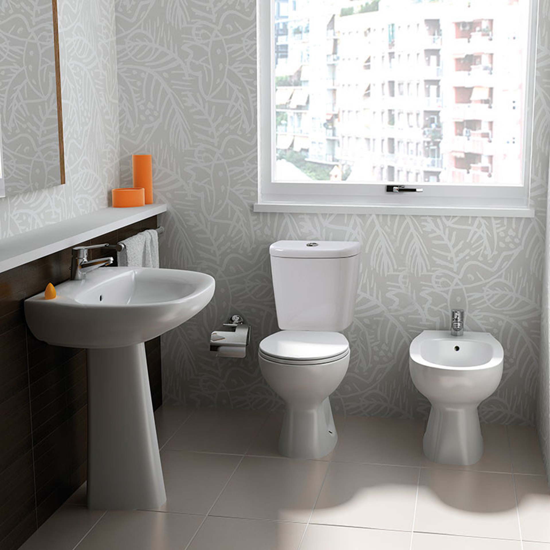 Bidé Cerâmico Polo Branco Roca