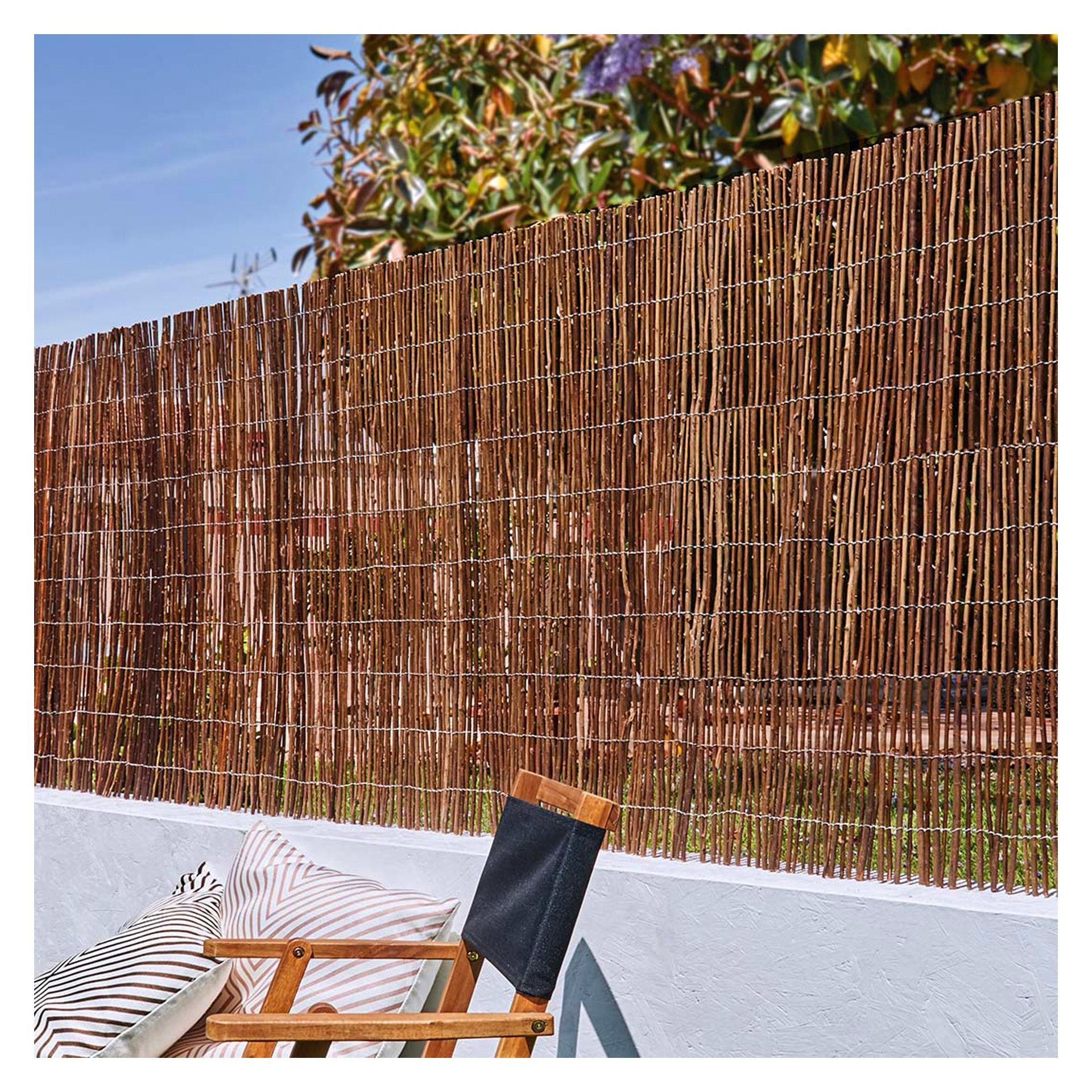 Vedação de Vime Fixa Natural 150x300cm Catral