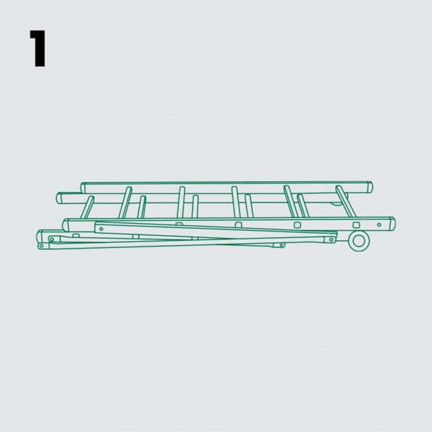 Andaime Desdobrável com 2 Rodas 5+5 Degraus Handy 1,14x1,58m Ferral Andaime Desdobrável com 2 Rodas 5+5 Degraus Handy 1,14x1,58m Ferral