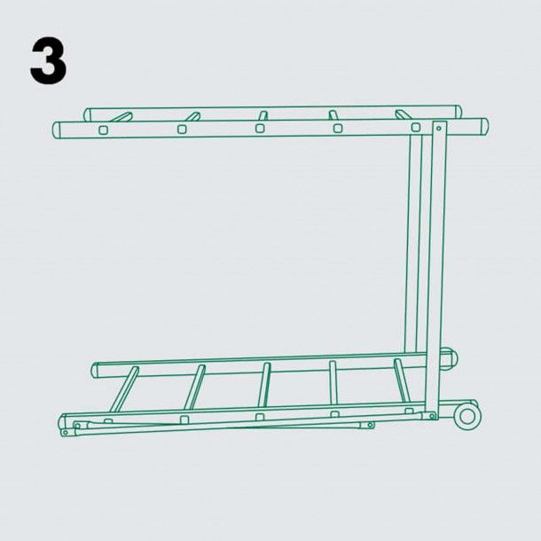 Andaime Desdobrável com 2 Rodas 5+5 Degraus Handy 1,14x1,58m Ferral Andaime Desdobrável com 2 Rodas 5+5 Degraus Handy 1,14x1,58m Ferral