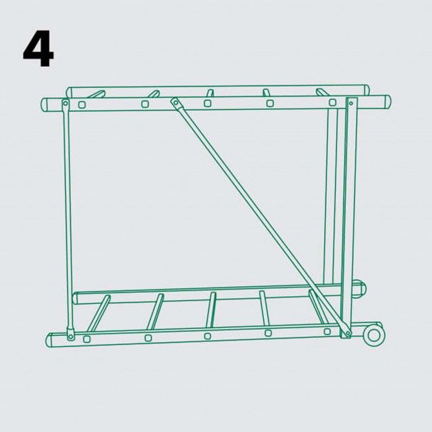 Andaime Desdobrável com 2 Rodas 5+5 Degraus Handy 1,14x1,58m Ferral Andaime Desdobrável com 2 Rodas 5+5 Degraus Handy 1,14x1,58m Ferral