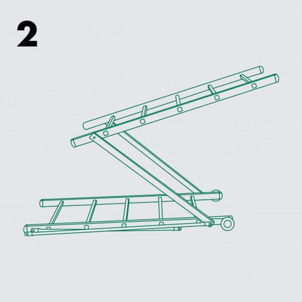 Andaime Desdobrável com 2 Rodas 5+5 Degraus Handy 1,14x1,58m Ferral Andaime Desdobrável com 2 Rodas 5+5 Degraus Handy 1,14x1,58m Ferral