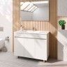 Mvel Casa de Banho com Lavatrio 100 cm Branco Luup