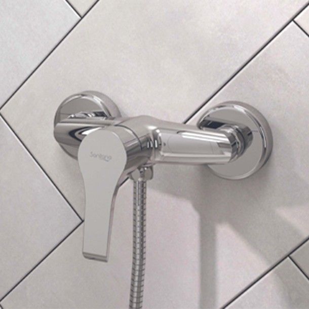 Monocomando para Duche Cromado Viva Sanitana Monocomando para Duche Cromado Viva Sanitana