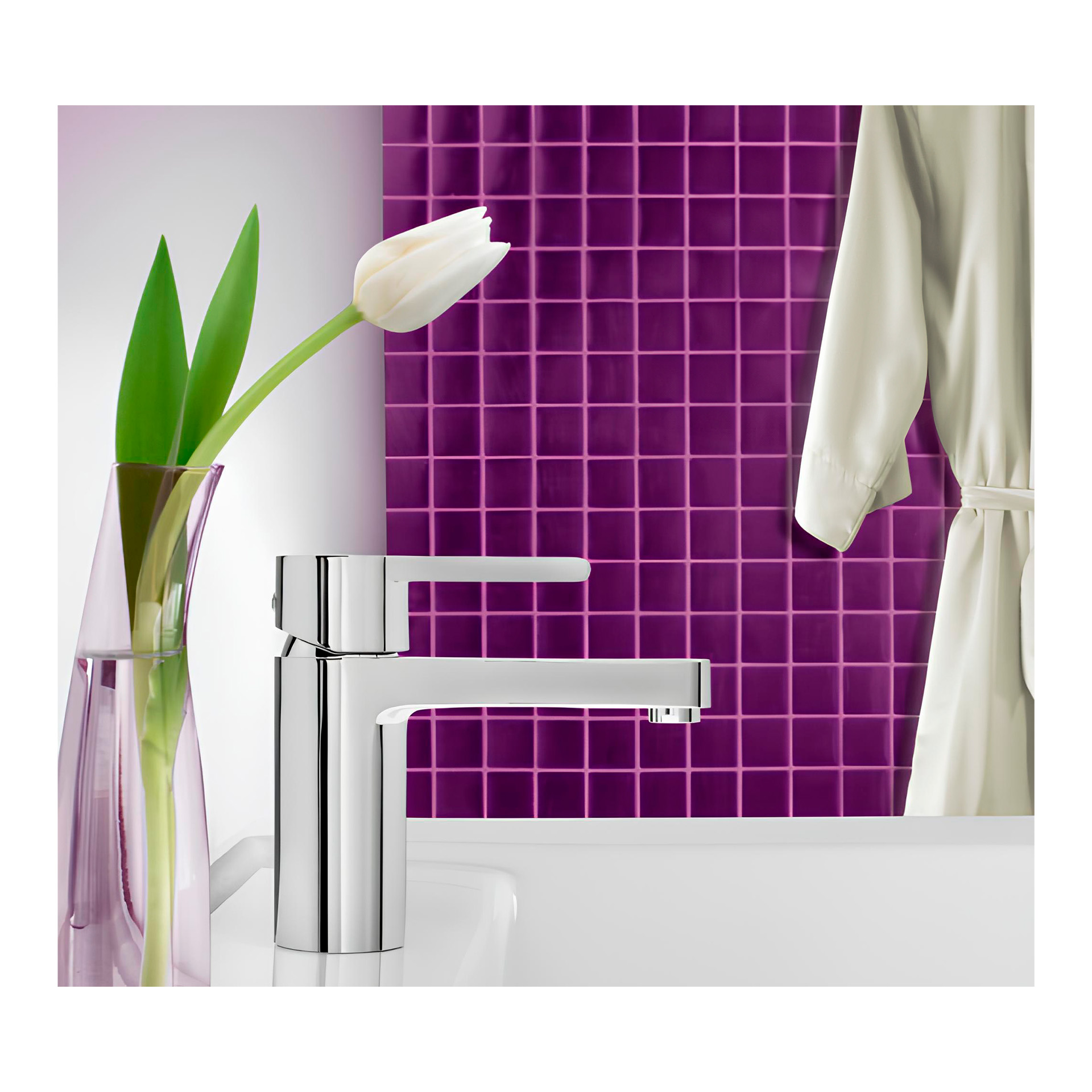 Torneira para Lavatório Monocomado Cromada Silk Sanitana