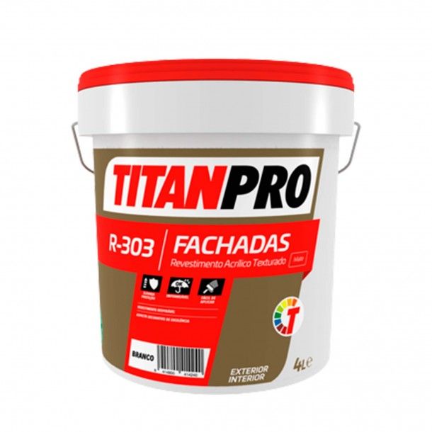 Tinta Revestimento Acrlico Texturado 4L R-303 Titan Pro